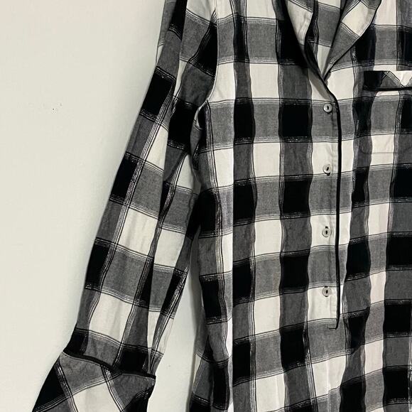 Victoria Secret Black and White Checkered Romper Size Large - Picture 13 of 15